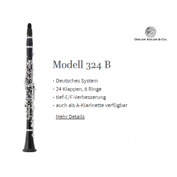 KÈN Monning & Adler INSTRUMENTS Klarinette - Modell 324 B